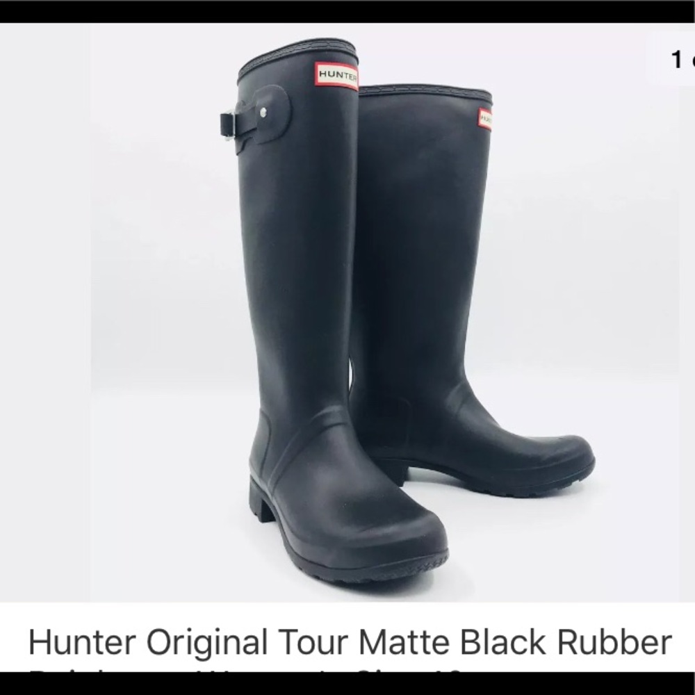 ISO!!! Matte Black Hunter Tall TOUR boots EU 37